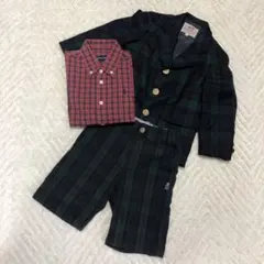 【美品】セレモニー　卒園式　入学式　男の子　110 ラルフローレンシャツ付