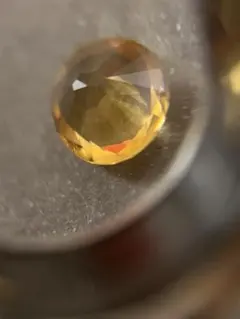 天然シトリン ルース 1.464ct 黄褐色 ソーティング付