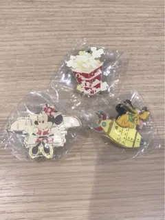 ディズニーリゾート　ミニー　プルート　ポップコーン　ピンコレクション　3点　⑫