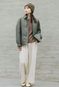 【ユニクロ】ANYA HINDMARCH パファテックシャツジャケット新品Ｌ