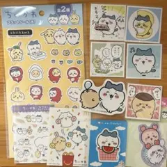 ちいかわシール ハチワレ うさぎ モモンガ 古本屋 ハッピーセット