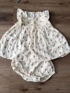 プチバトー　ワンピース・ブルマセット74cm