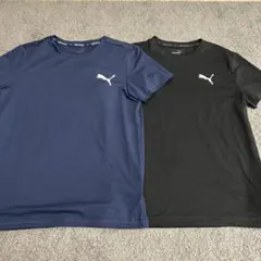 PUMA プーマ Tシャツ 2枚セット ブラック ネイビー