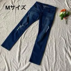 ジーンズ　ヴィンテージ　ジーパン　デニム　ブルー　Mサイズ　レディース