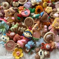 デコパーツ　動物　プラパーツ　キャラクター　ビーズ　かわいい