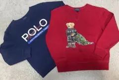 ラルフローレン★トレーナー★2着セット★ポロベア★クリスマス★6★120㎝