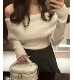 GRL オフショルニット