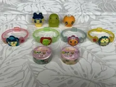 レア たまごっち フィギュア ソフビ バングルズ ミニテープ セット