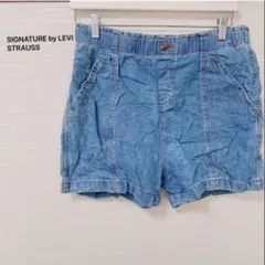 SIGNATURE by LEVISTRAUSSデニムショートパンツデニムブルー