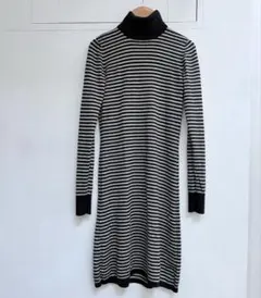 【コントワー・デ・コトニエ】タートル ボーダー ニットワンピース/チュニック