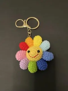カラフルなお花あみぐるみ