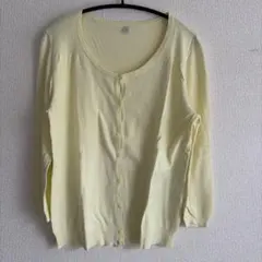 ✨️新品未使用✨️ユニクロ UVカット クルーネックカーディガン 7分袖 L