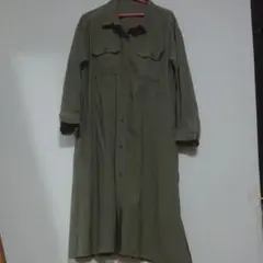 グローバルワーク ミリタリーシャツワンピース