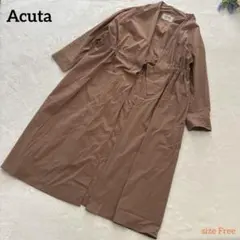 【Acuta アクータ】ロングコート　スプリング　薄手　フリーサイズ