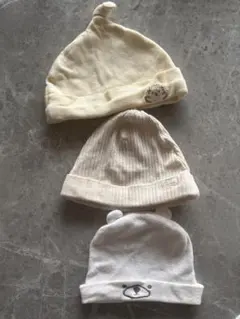 ベビー帽子セット 3点　新生児サイズ
