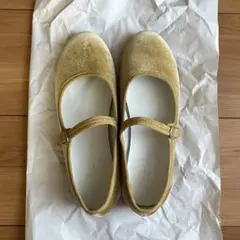 ベルベット バレエシューズ　22センチ