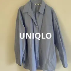 UNIQLOライトブルー ボタン付きシャツ XL