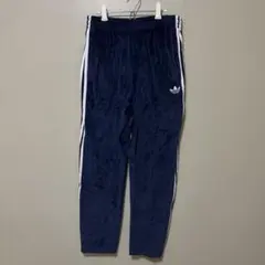 adidasorignal トラックパンツ　ベロア　ネイビー　サイズM