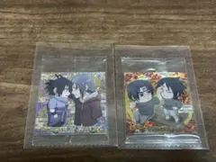 NARUTO ナルト ウエハース　シール　サスケ＆イタチ CR+SECのサムネイル