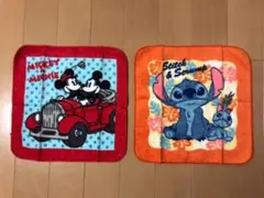 JCB  ディズニー　ハンカチタオル　2枚セット　ミッキー　スティッチ