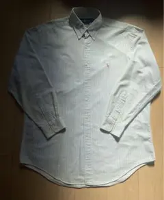 ラルフローレン ボタンダウンシャツ ブルーストライプ マルチポニー刺繍