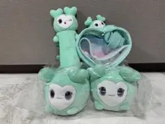 TWICE サナ ぬいぐるみスリッパ のびふにゃポーチ ティッシュ GIGO