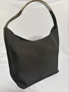 グッチ ワンショルダーバッグ ナイロン レザー 肩掛け 軽量 ブラック 
