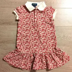 【美品】Polo Ralph Lauren 花柄ポロワンピース 3/3T