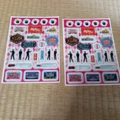 ①　ひみつの嵐ちゃんステッカー　嵐非売品　平成レトロ　シール　大野智　松本潤