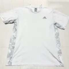adidas メンズ　ドライランニングTシャツ　ホワイト　Oサイズ　トレーニング