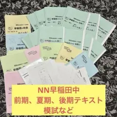 NN志望校別クラス（早稲田中学）　年間（前期〜直前期） No.1247 早稲田アカデミーのNN（何がなんでも）コースの全貌に迫る