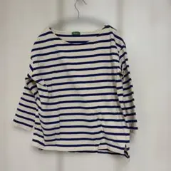 earth music&ecology 五分袖ストライプカットソー