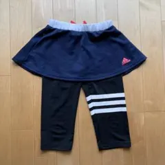 adidas 150スポーツ スカート・スコート ネイビー・ブラック　スパッツ