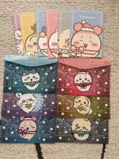ちいかわセブンイレブン　コラボ フラットケースノート 6種類コンプ　12点セット