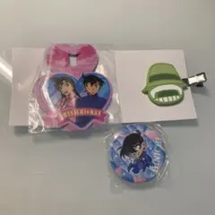 名探偵コナン　まとめ売り　工藤新一　毛利蘭　目暮十三　缶バッジ　くら寿司