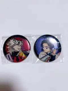 鬼滅の刃　無限城編ランダムグリッター缶バッジ2点