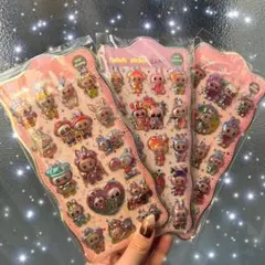 【お得‼️】3枚セット まとめ売り ぷっくりシール