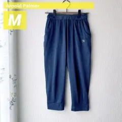 アーノルドパーマー ヨガパンツ Mイージー クロップド丈 ネイビー 楽ちん部屋着