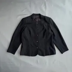 00's ノーカラージャケット レトロ ノーカラージャケット モード ノームコア
