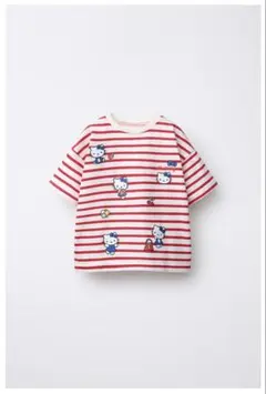 ZARA BABY HELLO KITTY サンリオ ストライプtシャツ 104