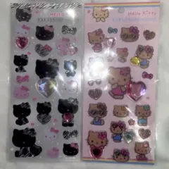 サンリオ　キラキララインストーンシール ハローキティ　日焼けキティ　ギャルキティ