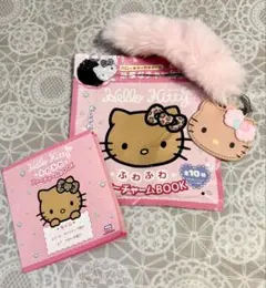 ハローキティ ふわふわファーチャーム 貝がらリボン