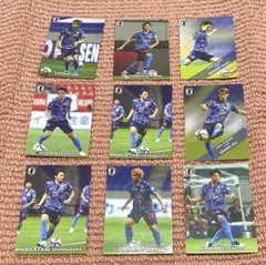 カルビー　日本代表　サッカー　カード　9枚セット　おまとめ