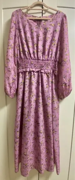 MIIA/ミーア/ワンピース/ロング/ 花柄/ピンク