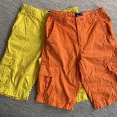 GapKidsカーゴショーツ イエロー オレンジ 2点セット150