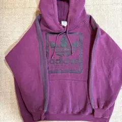 希少★adida★アディダス 90sカナダ製 スウェットパーカー★フェード★レア