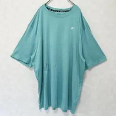 訳あり Reebok リーボック ドライTシャツ 半袖 緑 3XL 남성