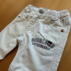 DOUBLE.B ダブルビー　デニムパンツ　ホワイトパンツ 100㎝