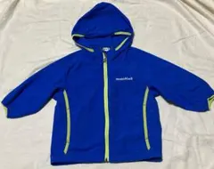モンベル　ウィンドウブレーカー　80センチ　ブルー