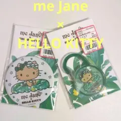me Jane×HELLO KITTY グリッター缶バッジ＆アクリルカラビナ